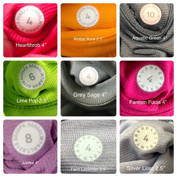 Lululemon Hotty Hot Size Dot Color Codes!!!! - Picture 7 of 10